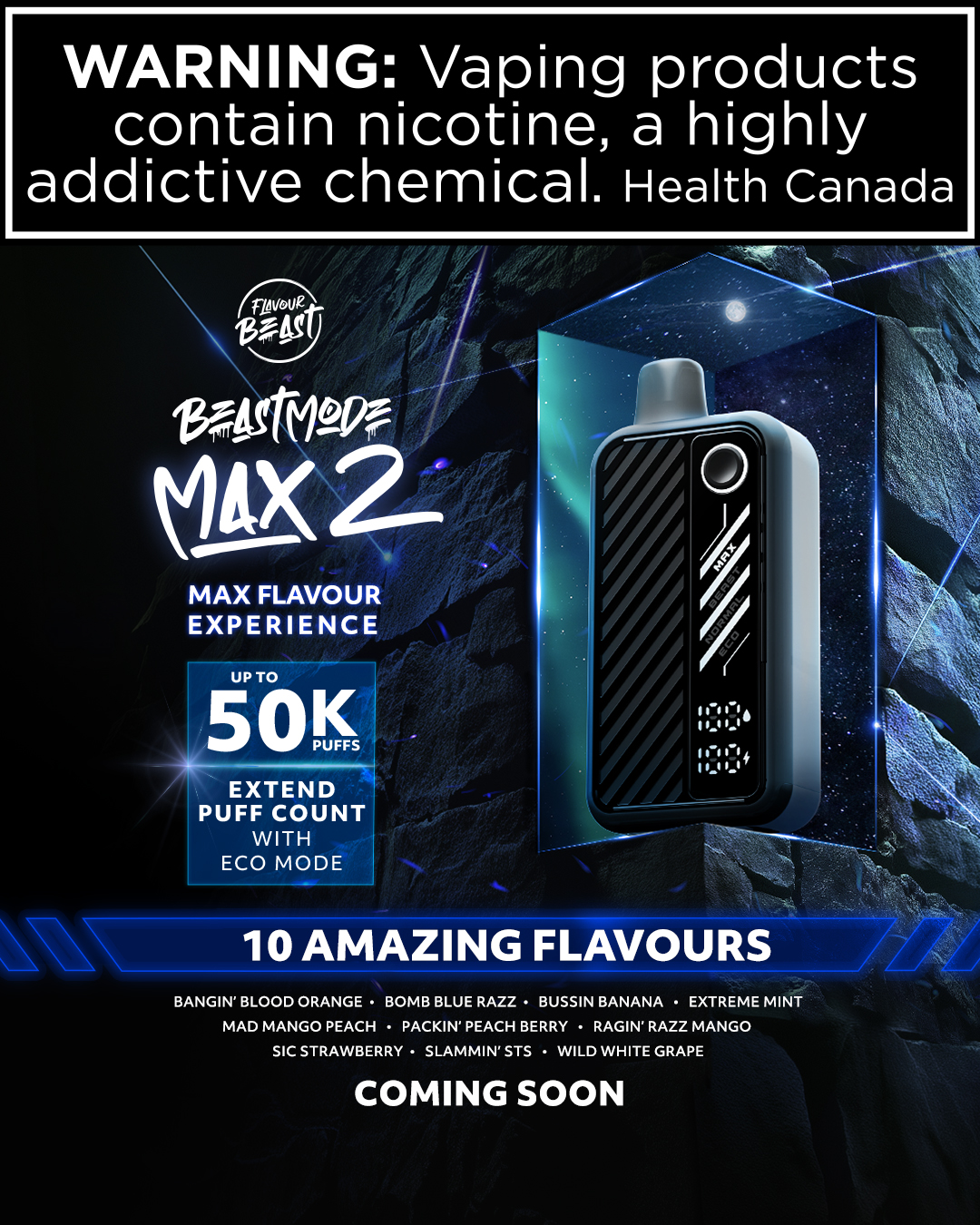 FB_BeastModeMax-MAR2025-SocialPost_1080x1350-CS.jpg Flavour Beast Mode Max 2 20ml ON - Image 1