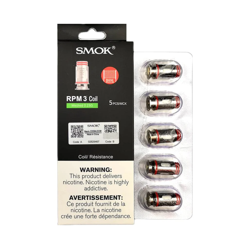 IMG_0760.webp Smok RPM 3 0.23ohm Coils 5 pcs/pk - Image 1